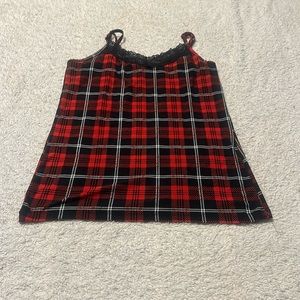 Plaid tank top